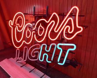 Coors Light Neon Light, as is, $200., Not Fully Lite currently, 