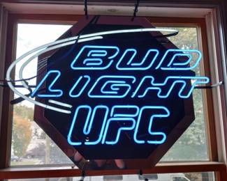 $325., BUD  LIGHT  UFC Beer Sign, 