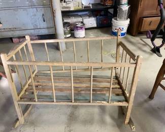 Child's Vintage Doll Crib, in "as is" condition, $35., 