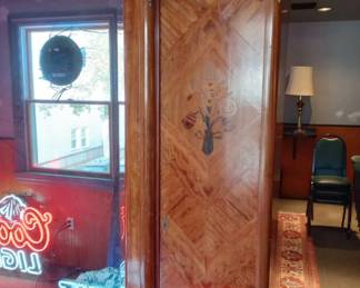 Antique Art Deco Bedroom Armoire, I.E. a Portable Clothes Closet from Yesteryear, asking $1,150., 