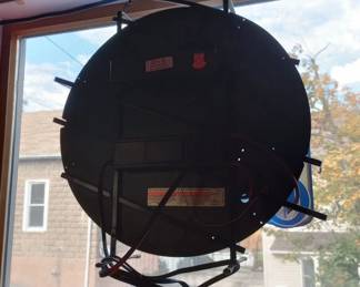 The Back View of the Blue Moon Beer Sign, 