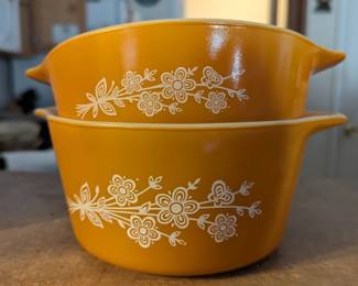 Butterfly Gold Pyrex