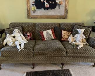 Sofa with handmade dolls