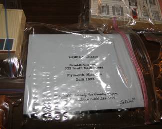 This is the Country Charm collection, all of these are representations of Downtown Plymouth.