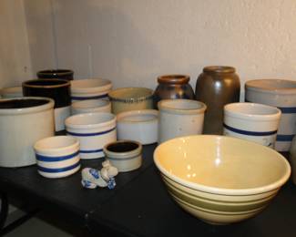 Crocks, jugs, bowls and more