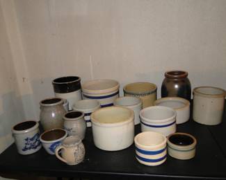 This is just the start of all the crock and pitchers, and bowls, bigger ones too, and lots more pictures to follow