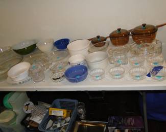 You know it, Pyrex, Corelle, and those wonderful serving items too