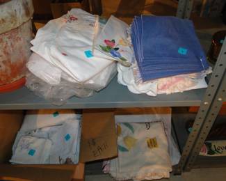 Vintage napkins and tea towels