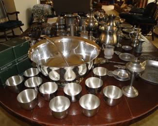 Pewter, in all shapes and just wait for it....................