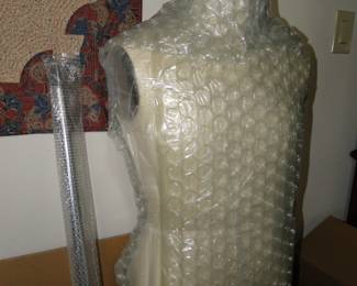 This is a male clothing form, of which clothing is made for the man.  It is not a dress form, but perhaps you could call it a suit form.  It is brand new, never used