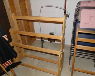 Quilt rack, we have two.  Both unique and solid wood too