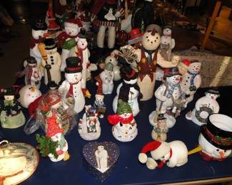 In the meadow we can build a snowman, and we can place him all around the house