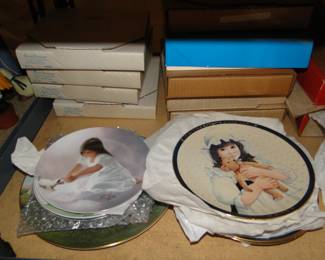 Collectible plates from the Bradford Exchange