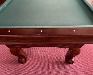 Very nice pool table.