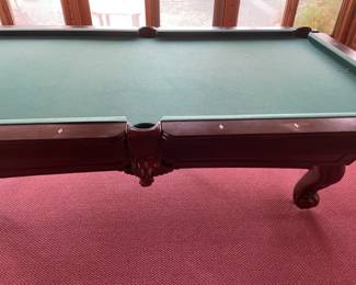 Very nice pool table.