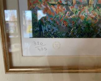 H. Claude Pissaro "Garden of Yves St. Laurent, signed and numbered 320/435.