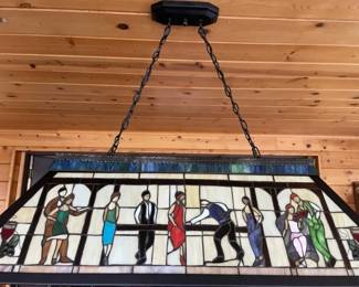 Z-lite Tiffany 4-light Billiard light.