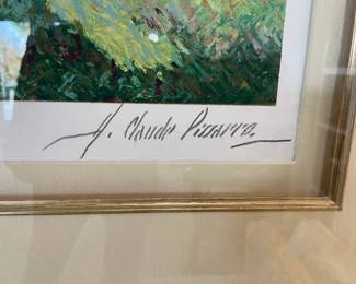 H. Claude Pissaro "Garden of Yves St. Laurent, signed and numbered 320/435.