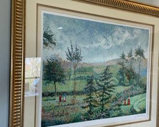 H. Claude Pissaro "Garden of Yves St. Laurent, signed and numbered 320/435.
