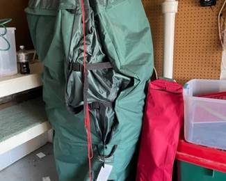 Large Christmas tree in bag from Frontgate Holiday Collection. 