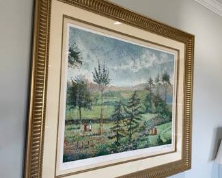 H. Claude Pissaro "Garden of Yves St. Laurent, signed and numbered 320/435.