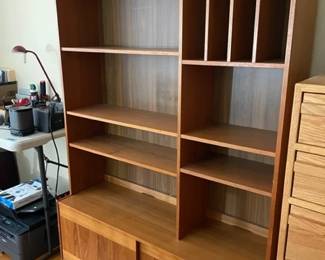 Danish teak book shelf.