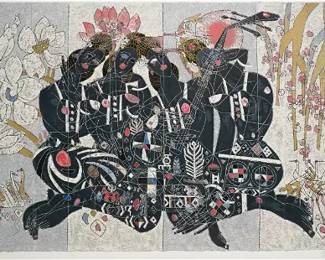 Jiang, Tiefeng. FOUR SEASONS Framed Color Serigraph Print
