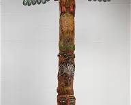 Huge Artist Signed 4 SEASONS 1998 Native American Totem Pole
