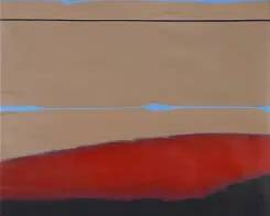 Friedman, Martin. Large Color Field Abstract Acrylic on Canvas Framed Painting
