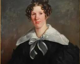 19thC Portrait of Anne Leese of Manchester England Oil on Canvas Ex-Flagler Museum
