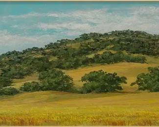 Amaral, Melvin. CALIFORNIA SUMMER Framed Oil on Board Painting
