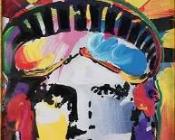 Max, Peter. LIBERTY HEAD Framed Print
