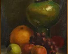 Chardin, Louis. Antique Oil on Canvas FRUIT STILL LIFE Framed Painting
