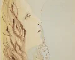 Dali, Salvador. ASCENT IN VENUS HEAVEN VIII Framed Original Lithograph Print
