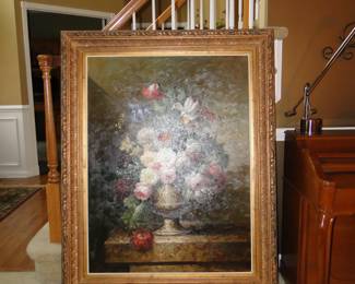 And did we make mention that it is a very large, framed, floral art piece