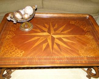 Incredible inlays on this wonderful tray table