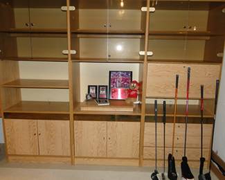 Yes the three sections of this entertainment unit are for sale, and would make a great display case