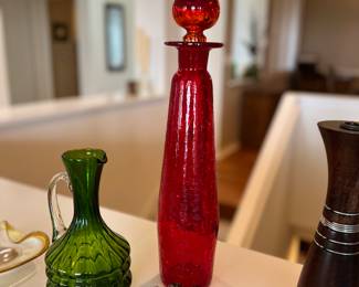 Vintage Decanter art glass