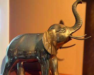 Large brass elephant