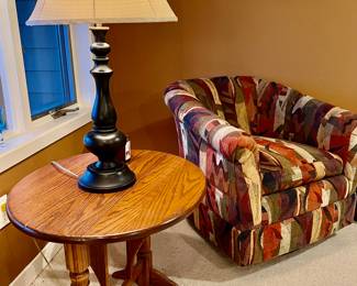 Swivel Chair, Drop leaf table