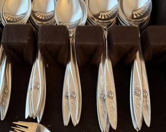 1960's Flatware Oneida Community MORNING ROSE