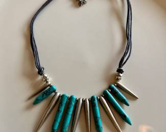 Silver and Turquoise Necklace
