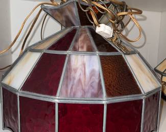 STAINED GLASS LIGHT FIXTURES