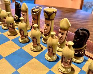 Ceramic chess figurines