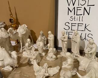 PORCELAIN NATIVITY SET