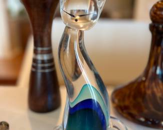 Murano cat figurine