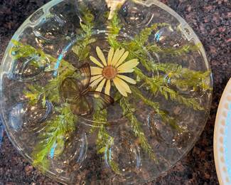 Vintage lucite deviled egg plate