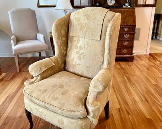 Queen Ann Wing Backed Chair