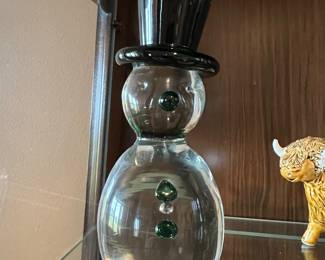 Glass Snowman