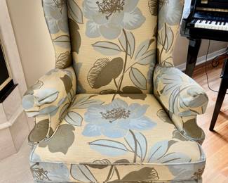 Floral Side chair by Pearson